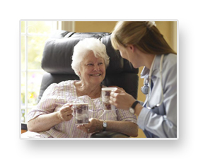 Doctor visiting a patient