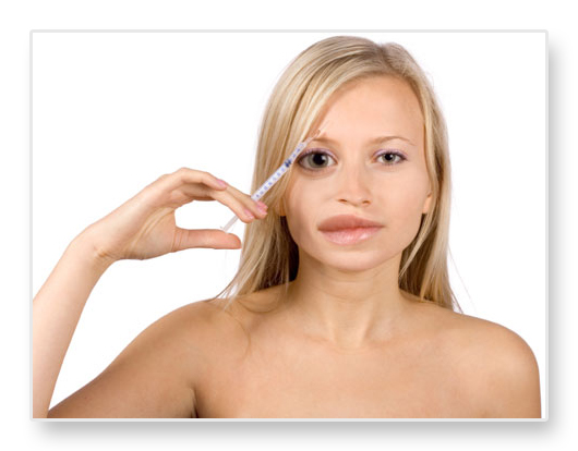Woman with one eye bigger than the other