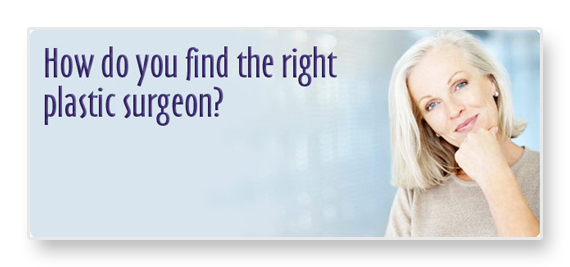 How do you find the right plastic surgeon? Woman with her hand on her chin with a smile
